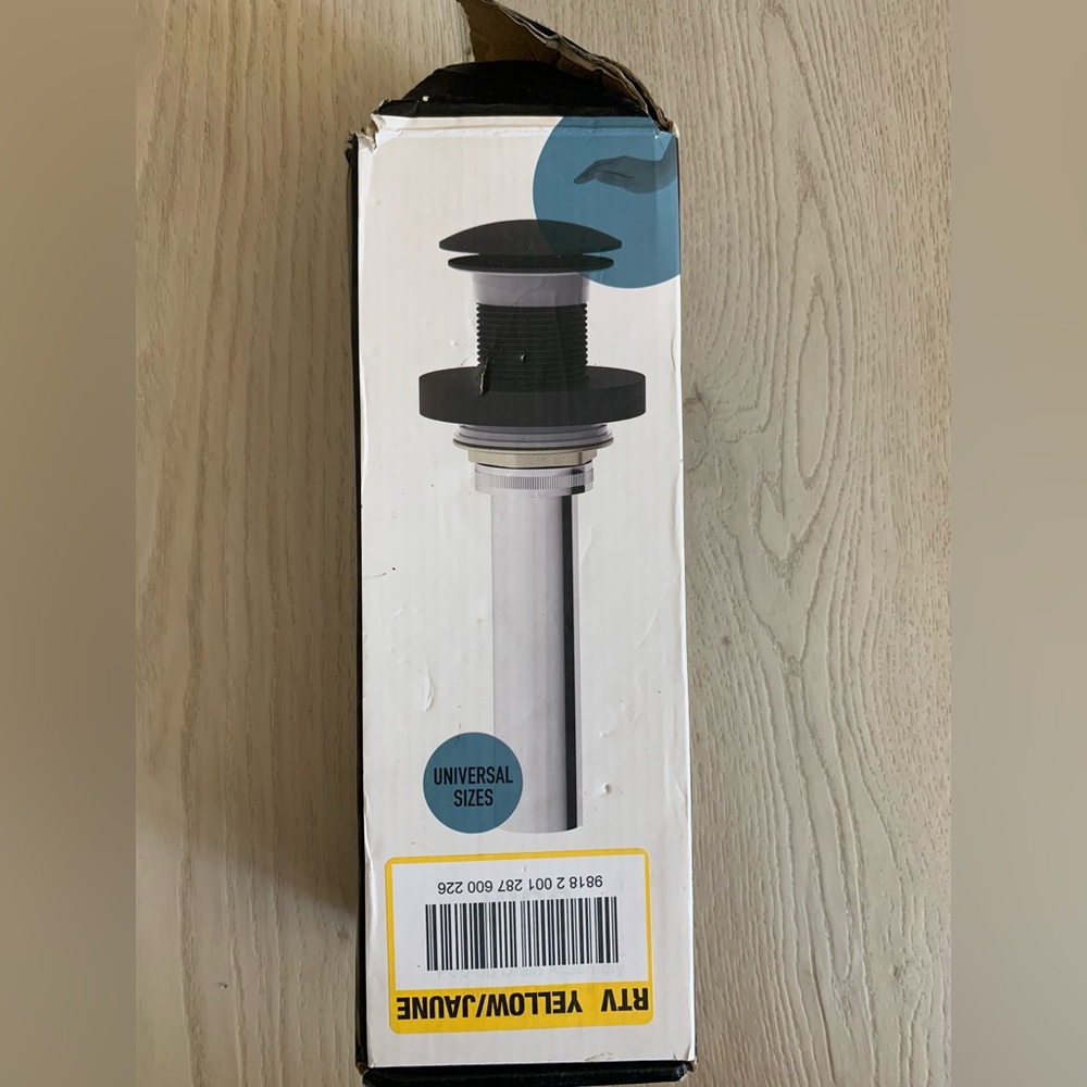 VIGO Vessel Bathroom Sink Pop-Up Drain and Mounting Ring Without Overflow in Mat